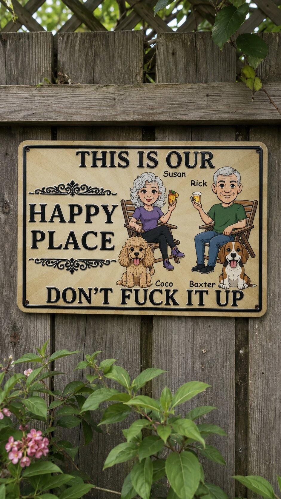 Our Best Place - Personalized Custom Metal Sign