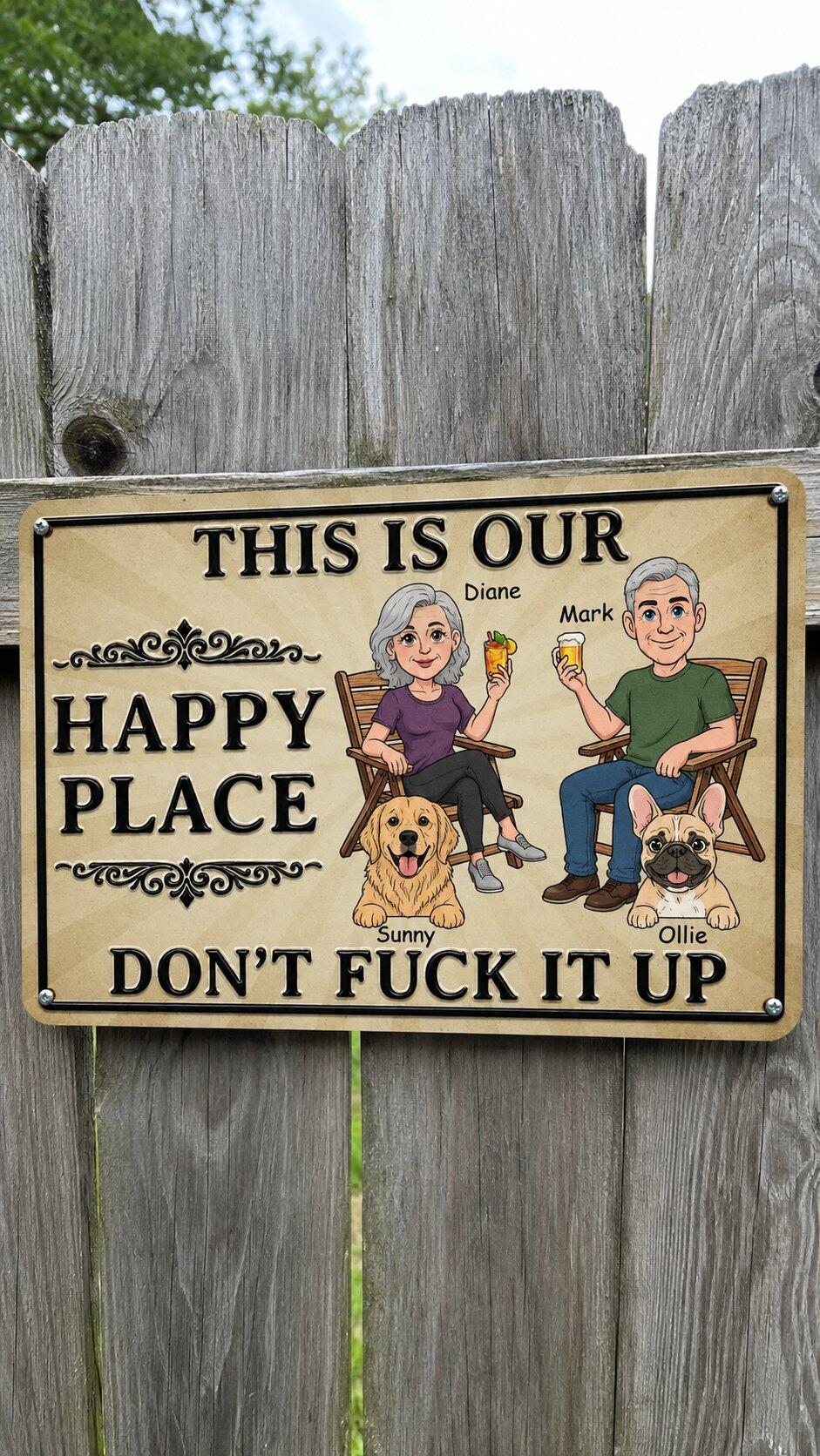 Our Best Place - Personalized Custom Metal Sign