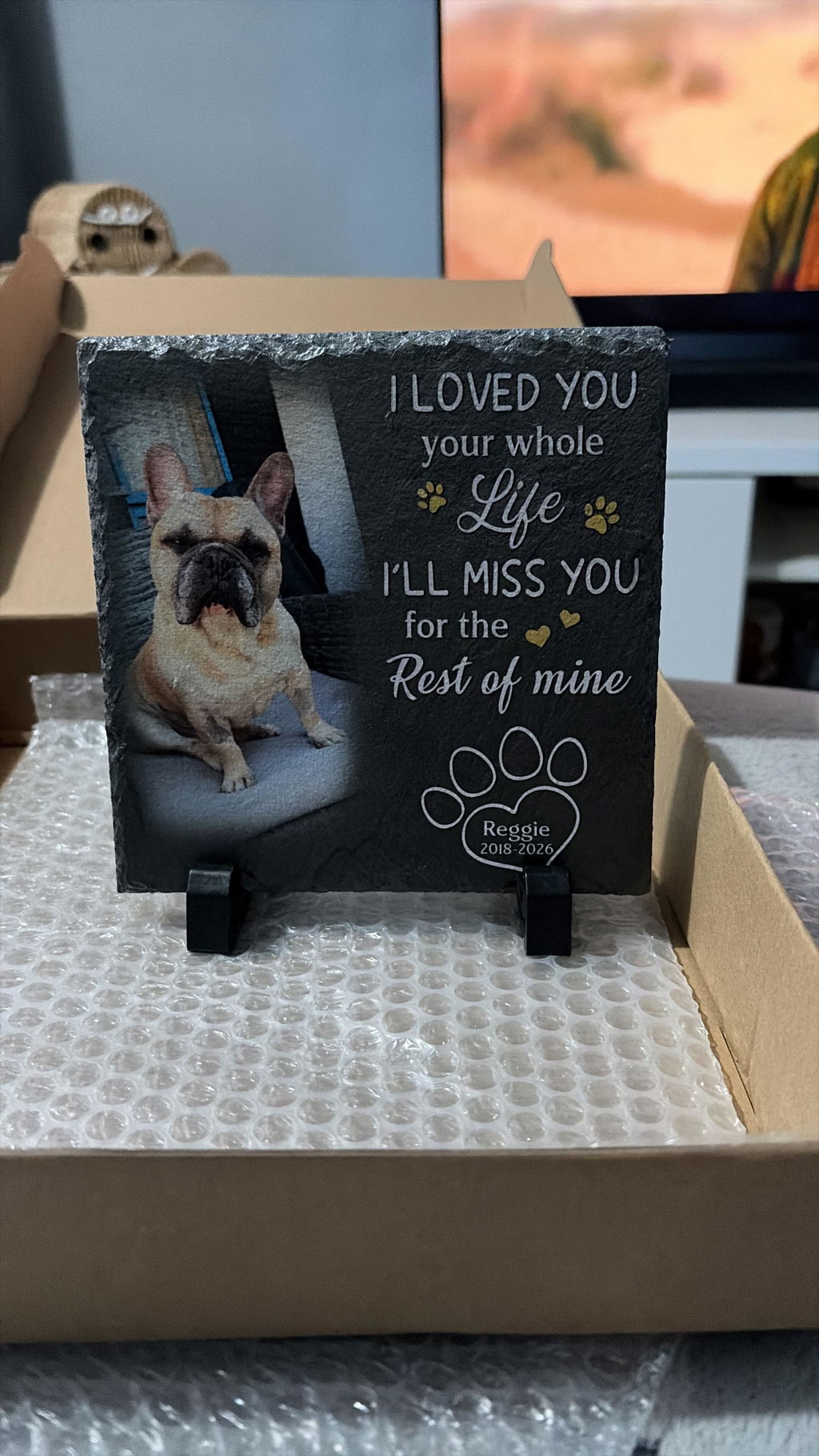I Loved You Whole Life - Personalized Custom Pet Memorial Stone