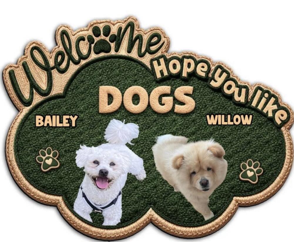 The Dog Owns This House Photo - Personalized Doormat