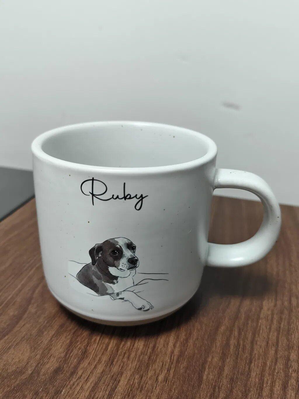 Charming Dog - Personalized Pottery Mug