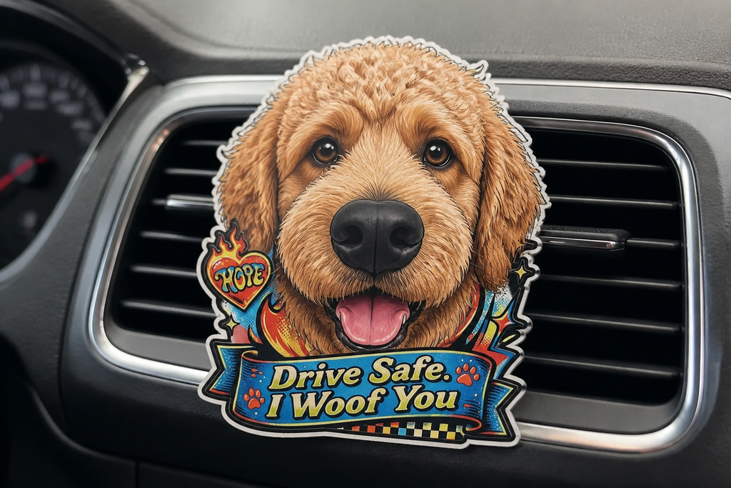 Home Has Paws Waiting - Personalized Nose Squishy Acrylic Car Vent Clip
