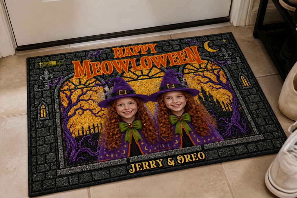 Beware Of Little Meownsters - Personalized Doormat