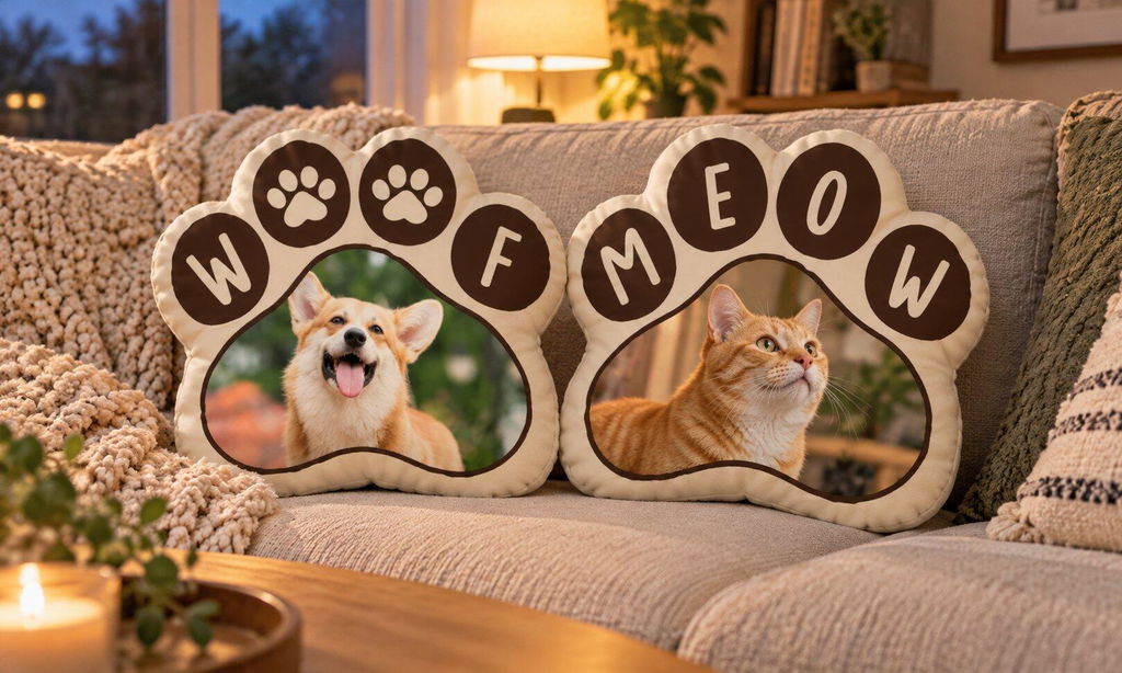 Love Live And Pet - Personalized Shaped Pillow