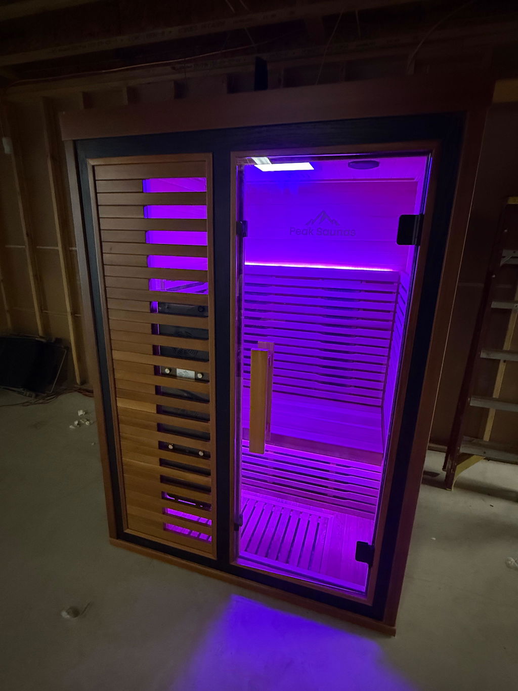 Fuji 2-Person Full Spectrum Infrared Sauna with Full-Body Medical-Grade Red Light Therapy & Smart WiFi App Control