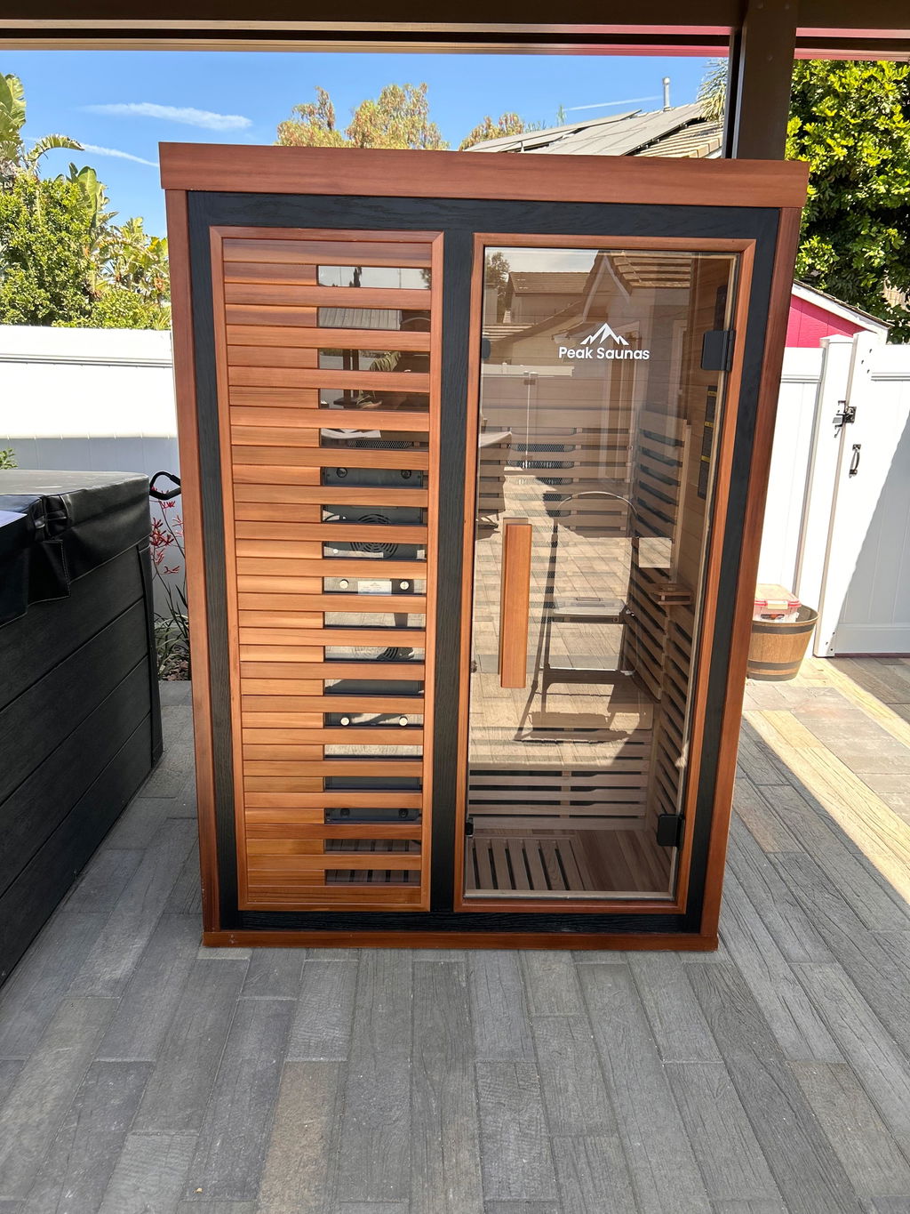 Fuji 2-Person Full Spectrum Infrared Sauna with Full-Body Medical-Grade Red Light Therapy & Smart WiFi App Control