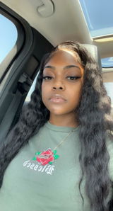 Candace | 13x4 Deep Wave 100% Human Hair Transparent Lace Front Wig