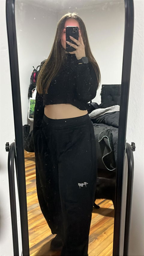 BUZO WIDE FRANELA NEGRO