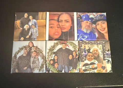Custom Photo Magnets 2"x2" - Set of 9