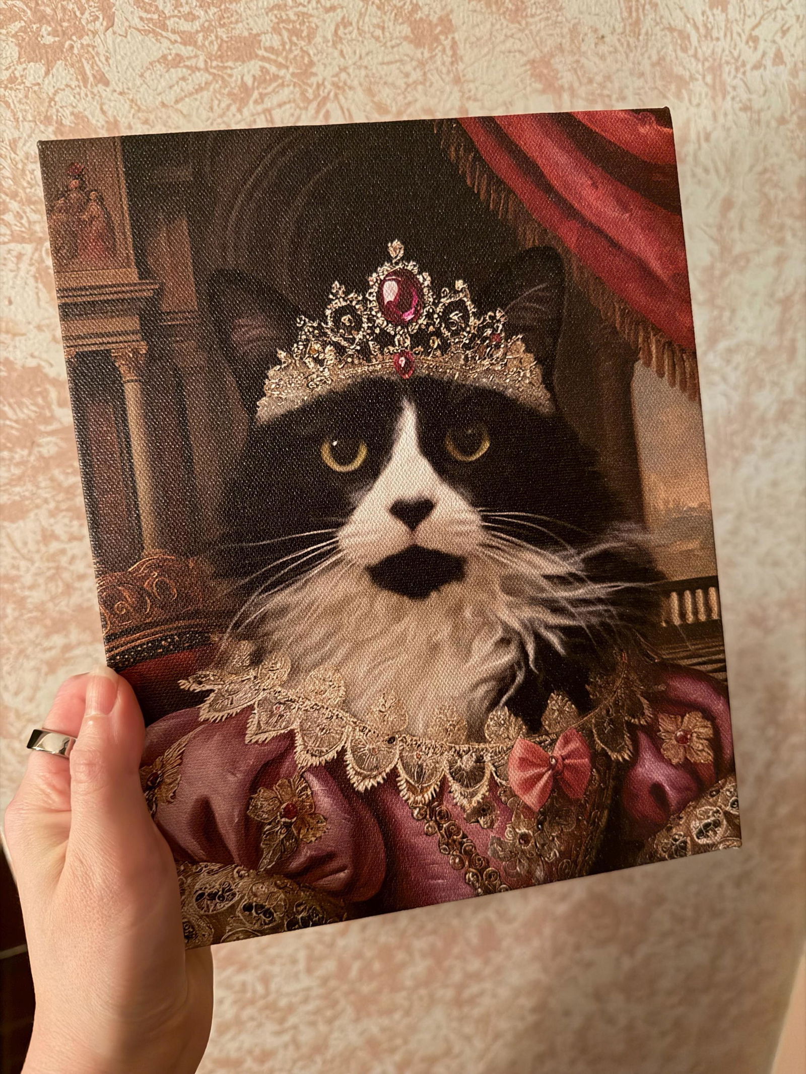 Customer photo of Watercolour &amp; Name - Custom Pet Portrait