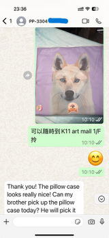 Whatsapp Customer review photo