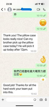 Whatsapp Customer review photo