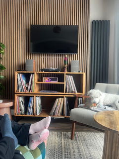 Customer photo of PETRU SYNC in Natural Walnut Wood / Black-Rose Gold, shared by Chris M.