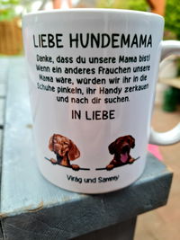 Lieber Hundepapa (oder -mama) - Personalisierte Tasse