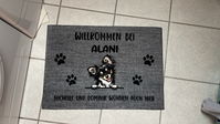 Willkommen - Personalisierte Fußmatte