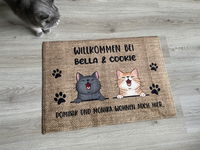 Willkommen - Personalisierte Fußmatte