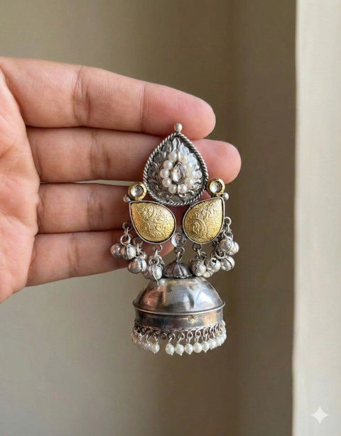 DUAL SHADE JHUMKAS