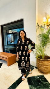 Red / Indigo Ajrakh Coord Set - The Spice of Kutch Collection