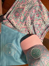 Blue/ Pink Paisley Footy Shorts
