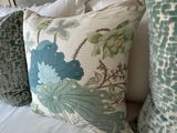 Lee Jofa Luzon Linen Pillow in Jade.