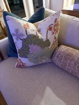 Lee Jofa Luzon Linen Pillow in Apricot.