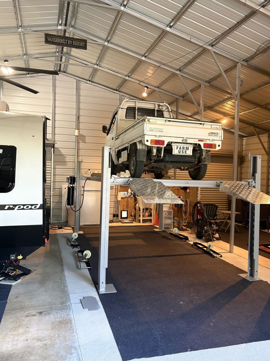 Triumph 8,000 lb Four Post Automotive Lift - Service Storage | NSS-8