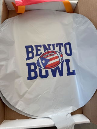 Photo from Etsy customer's review of Personalized Round Foil Balloon 17 Inch - Custom Event Decoration