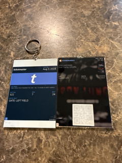 Photo from Etsy customer's review of Custom Photo Keychain 3.5 Inch | Double-Sided Acrylic Memory Keeper