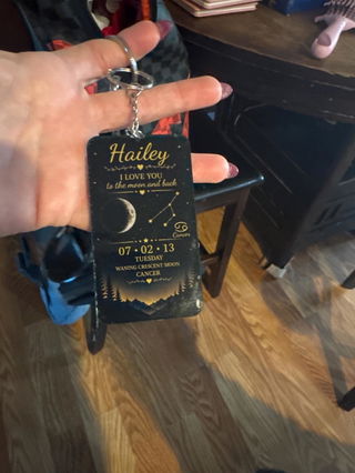 Photo from Danielle's review of Custom Photo Keychain 3.5 Inch | Double-Sided Acrylic Memory Keeper