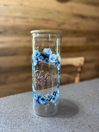 Photo from Lydiann's review of Personalized Glass Can Tumbler | Custom Photo, Name, Logo