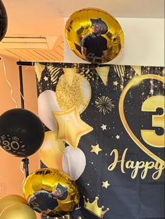 Photo from Arely velasco's review of Personalized Round Foil Balloon 17 Inch - Custom Event Decoration