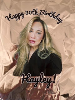 Photo from Wendy's review of Personalized Round Foil Balloon 17 Inch - Custom Event Decoration