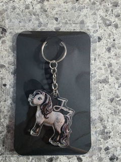 Photo from Etsy customer's review of Custom Die-Cut Acrylic Keychain, Pet Portrait, Photo, Logo