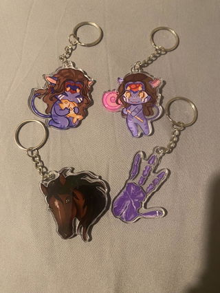 Photo from Pa'lí Piper's review of Custom Die-Cut Acrylic Keychain, Pet Portrait, Photo, Logo