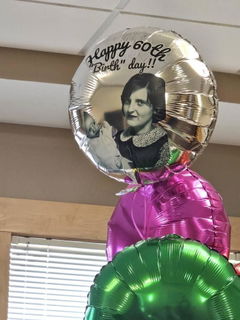 Photo from Carrie Pettry's review of Personalized Round Foil Balloon 17 Inch - Custom Event Decoration