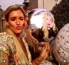 Photo from Wendy's review of Personalized Round Foil Balloon 17 Inch - Custom Event Decoration