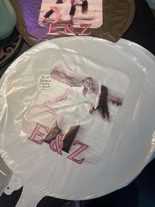 Photo from Heather Day.'s review of Personalized Round Foil Balloon 17 Inch - Custom Event Decoration