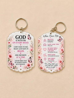 Photo from Shante Brown-Merced's review of Custom Photo Keychain 3.5 Inch | Double-Sided Acrylic Memory Keeper
