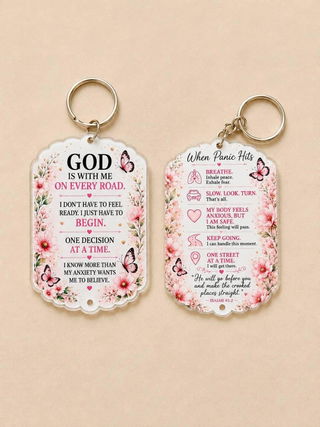 Photo from Shante Brown-Merced's review of Custom Photo Keychain 3.5 Inch | Double-Sided Acrylic Memory Keeper