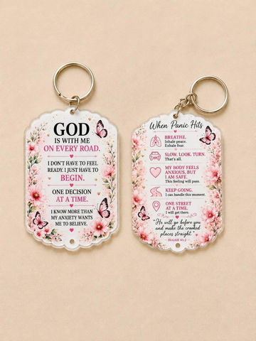 Photo from Shante Brown-Merced's review of Custom Photo Keychain 3.5 Inch | Double-Sided Acrylic Memory Keeper