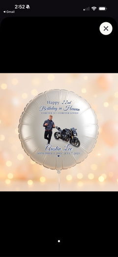 Photo from Brandy Parker's review of Personalized Round Shaped 18" Foil Balloons for All Events 2.0