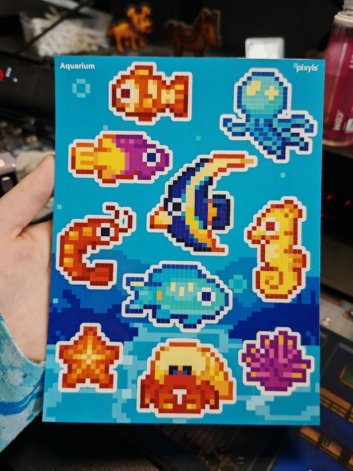 Customer photo of Aquarium Sticker Sheet