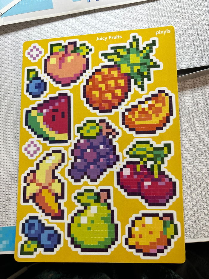 Customer photo of Juicy Fruits Sticker Sheet