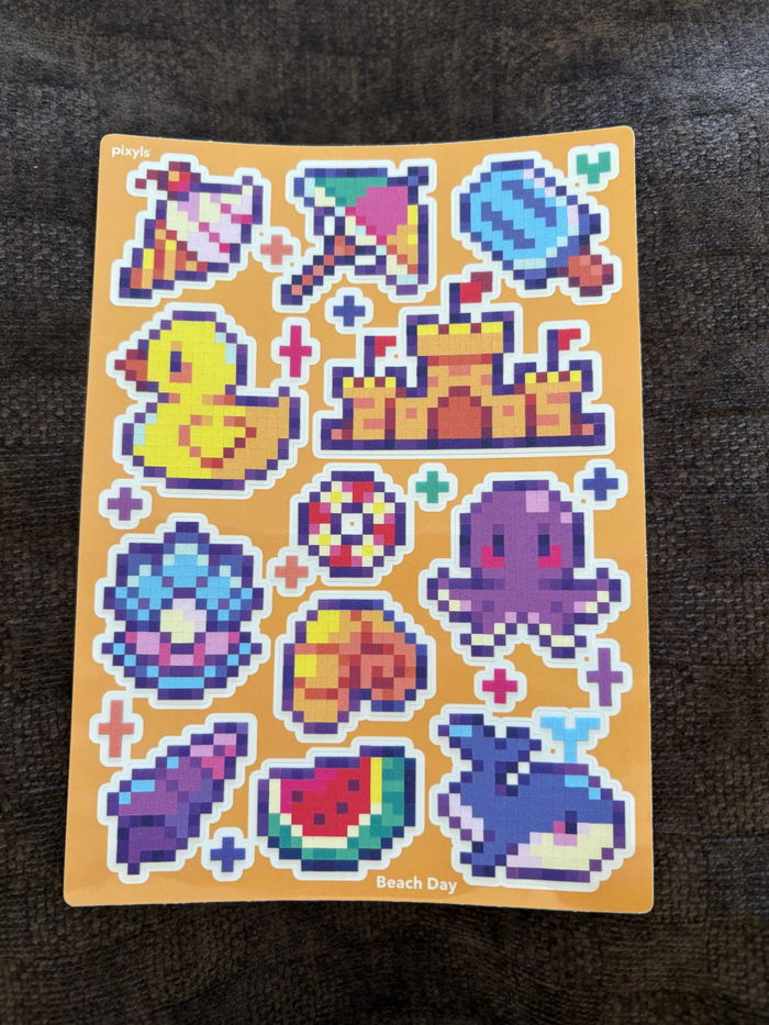 Customer photo of Beach Day Sticker Sheet