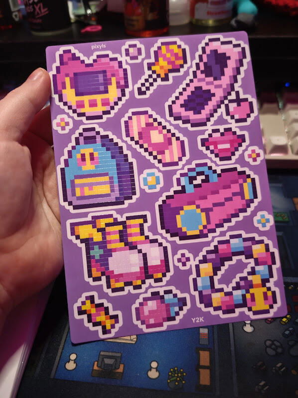 Customer photo of Y2K Sticker Sheet