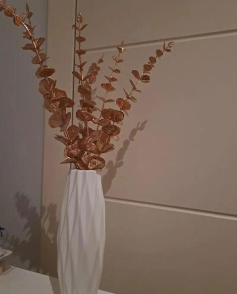 10 Stems Bunch Golden Eucalyptus Faux Leaves By PK LUXUS™