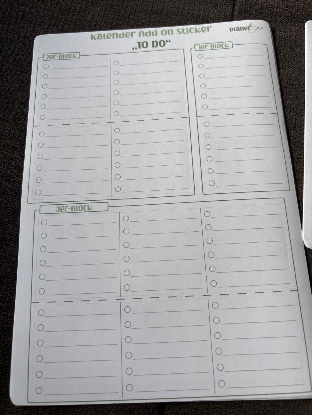 Kalender Add On Sticker - To Do