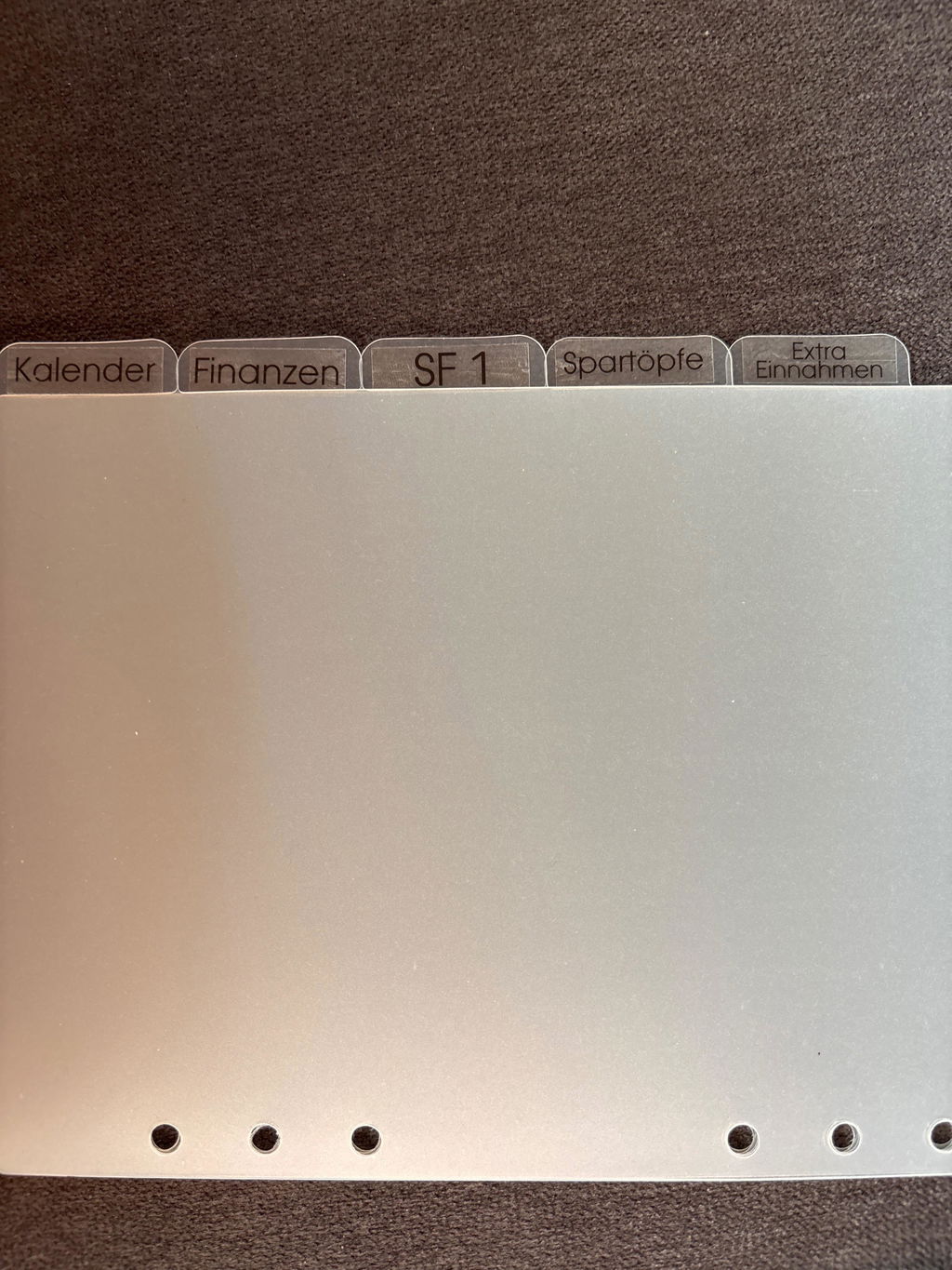 Register A5 - 6 Tabs rechts