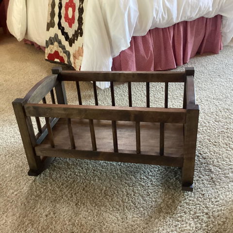 Bebenita | Wooden Baby Doll Cradle Bed in Natural Birch