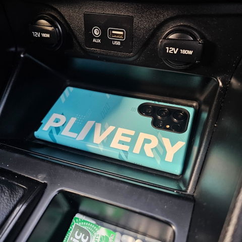 Case "Plivery azul"